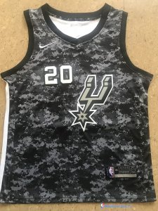 Maillot NBA Pas Cher San Antonio Spurs Manu Ginóbili 20 Nike Camouflage Ville 2017/18