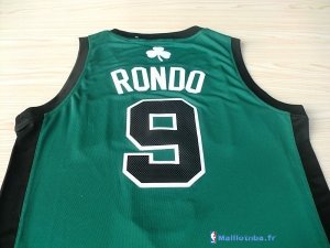 Maillot NBA Pas Cher Boston Celtics Rajon Rondo 9 Vert Noir
