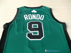 Maillot NBA Pas Cher Boston Celtics Rajon Rondo 9 Vert Noir