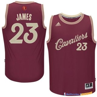 Maillot NBA Pas Cher Noël Cleveland Cavaliers James 23 Rouge