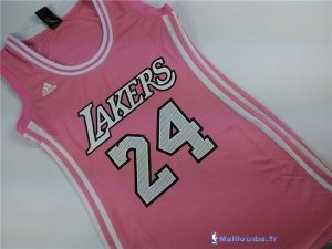 Maillot NBA Pas Cher Los Angeles Lakers Femme Kobe Bryant 24 Rose
