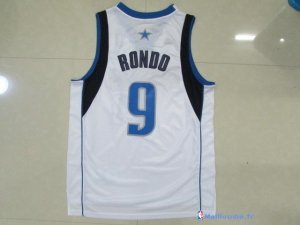 Maillot NBA Pas Cher Dallas Mavericks Rajon Rondo 9 Blanc