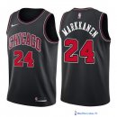 Maillot NBA Pas Cher Chicago Bulls Lauri Markkanen 24 Noir Statement 2017/18