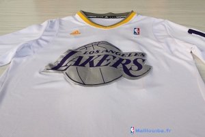Maillot NBA Pas Cher Noël Los Angeles Lakers Navi 16 Blanc