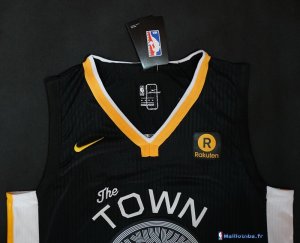 Maillot NBA Pas Cher Golden State Warriors Klay Thompson 11 Noir 2017/18