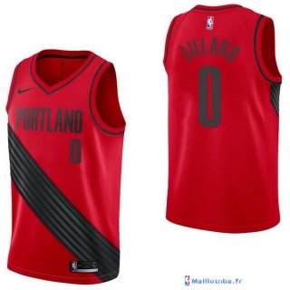 Maillot NBA Pas Cher Portland Trail Blazers Damian Lillard 0 Rouge Statement 2017/18