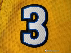 Maillot NBA Pas Cher Denver Nuggets Allen Iverson 3 Jaune