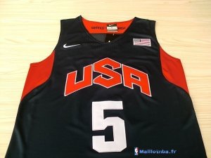 Maillot NBA Pas Cher USA 2012 Durant 5 Noir