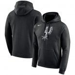 San Antonio Spurs Nike Black City Edition Logo Essential Pullover Hoodie