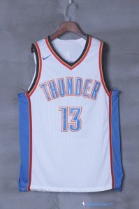 Maillot NBA Pas Cher Oklahoma City Thunder Paul George 13 Blanc Association 2017/18