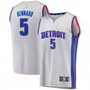 Detroit Pistons Luke Kennard Fanatics Branded Gray Fast Break Replica Jersey - Statement Edition
