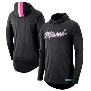 Miami Heat Nike Black 2019/20 City Edition Long Sleeve Hoodie Performance T-Shirt
