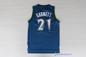 Maillot NBA Pas Cher Minnesota Timberwolves Kevin Garnett 21 Retro Bleu