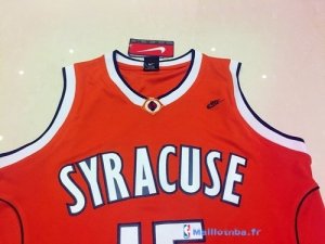 Maillot NCAA Pas Cher Syracuse Carmelo Anthony 15 Rouge