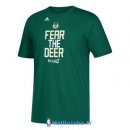 T-Shirt NBA Pas Cher 2017 Playoffs Participant Slogan Milwaukee Bucks