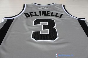 Maillot NBA Pas Cher San Antonio Spurs Marco Belinelli 3 Gris