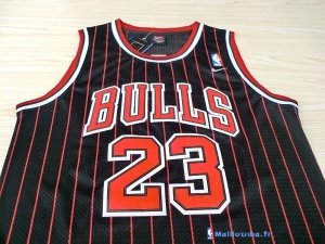 Maillot NBA Pas Cher Chicago Bulls Michael Jordan 23 Noir Bande