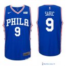 Maillot NBA Pas Cher Philadelphia Sixers Dario Saric 9 Bleu 2017/18