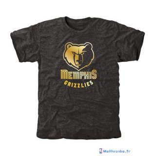 T-Shirt NBA Pas Cher Memphis Grizzlies Noir Or