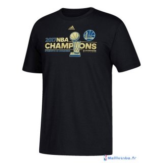 Maillot NBA Pas Cher Golden State Warriors Champions 2017 Noir