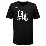 LA Clippers Nike Black 2019/20 City Edition Logo T-Shirt