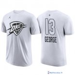 Maillot Manche Courte All Star 2018 Paul George 13 Blanc