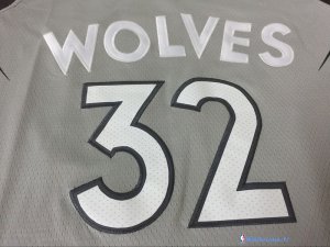 Maillot NBA Pas Cher Minnesota Timberwolves Karl Anthony Towns 32 Nike Gris Ville 2017/18