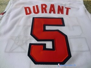 Maillot NBA Pas Cher USA 1992 Kevin Durant 5 Blanc