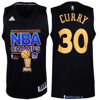 Maillot NBA Pas Cher Finales Golden State Warriors Noir Curry 30