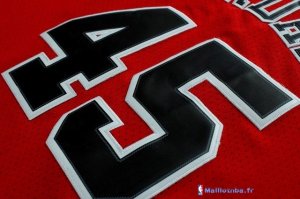 Maillot NBA Pas Cher Chicago Bulls Michael Jordan 45 Retro Rouge