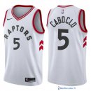 Maillot NBA Pas Cher Toronto Raptors Bruno Caboclo 5 Blanc Association 2017/18