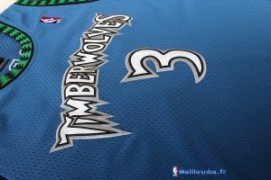 Maillot NBA Pas Cher Minnesota Timberwolves Stephon Marbury 3 Retro Bleu