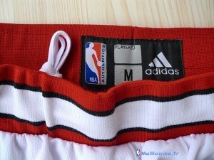 Pantalon NBA Pas Cher Chicago Bulls Adidas Blanc