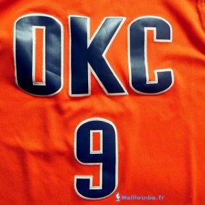 Maillot NBA Pas Cher Oklahoma City Thunder Serge Ibaka 9 Orange