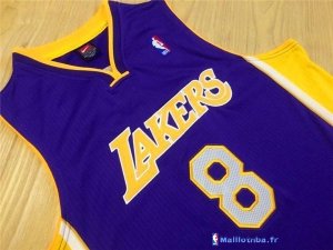 Maillot NBA Pas Cher Los Angeles Lakers Kobe Bryant 8 Pourpre Jaune