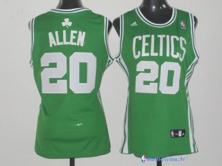 Maillot NBA Pas Cher Boston Celtics Femme Ray Allen 20 Vert