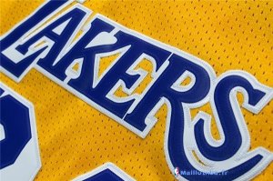 Maillot NBA Pas Cher Los Angeles Lakers Kobe Bryant 24 Retro Jaune