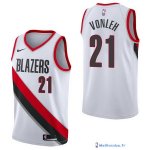 Maillot NBA Pas Cher Portland Trail Blazers Noah Vonleh 21 Blanc Association 2017/18