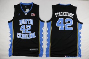 Maillot NCAA Pas Cher North Carolina Jerry Stackhouse 42 Noir