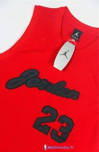 Maillot NBA Pas Cher Chicago Bulls Michael Jordan 23 Rouge Noir Engrener