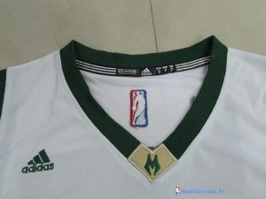 Maillot NBA Pas Cher Milwaukee Bucks Giannis Antetokounmpo 34 Blanc