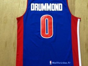 Maillot NBA Pas Cher Detroit Pistons Andre Drummond 0 Bleu