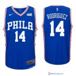 Maillot NBA Pas Cher Philadelphia Sixers James Michael 14 McAdoo Bleu 2017/18