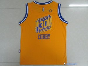 Maillot NBA Pas Cher Golden State Warriors Junior Stephen Curry 30 Or