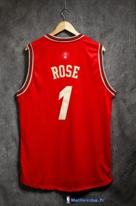 Maillot NBA Pas Cher Noël Chicago Bulls Rose 1 Rouge