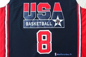 Maillot NBA Pas Cher USA 1992 Pippen 8 Noir