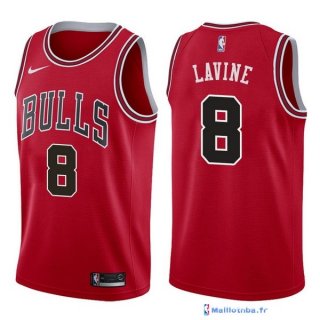 Maillot NBA Pas Cher Chicago Bulls Zach Lavine 8 Rouge Icon 2017/18