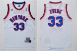 Maillot NBA Pas Cher New York Knicks Patrick Ewing 33 Blanc