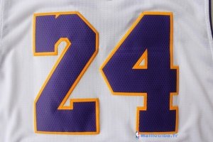 Maillot NBA Pas Cher Noël Los Angeles Lakers Kobe 24 Blanc