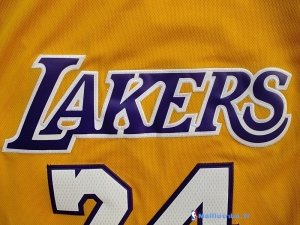 Maillot NBA Pas Cher Los Angeles Lakers Kobe Bryant 24 Jaune